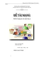 Thiết kế mạng lan cho một công ty 