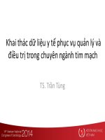 Khai thác dữ liệu y tế phục vụ quản lý và điều trị trong chuyên ngành tim mạch