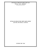 KẾ HOẠCH HOẠT ĐỘNG  TỔ NHÓM CHUYÊN MÔN KHỐI 2 TUỔI