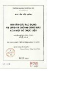 Nghiên cứu tác dụng hạ lipid và chống đông máu của một số dược liệu