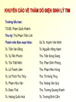 KHUYẾN cáo về THĂM dò điện SINH lý TIM