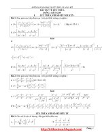 Hướng dẫn giải bài tập theo chuyên đề hàm số mũ, hàm số logarit