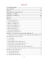 Dạy học theo dự án môn công nghệ 10 tại trường trung học phổ thông bình an tỉnh bình dương