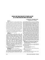 ĐÁNH GIÁ THỰC TRẠNG TĂNG HUYẾT áp ở NGƯỜI 40 60 TUỔI tại 5 xã THUỘC HUYỆN KIẾN XƯƠNG, TỈNH THÁI BÌNH