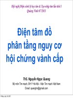 Điện tâm đồ phân tầng nguy cơ hội chứng vành cấp