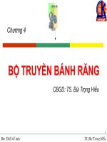 CHƯƠNG 4 BỘ TRUYỀN BÁNH RĂNG