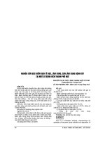 NGHIÊN cứu đặc điểm DỊCH tễ học, lâm SÀNG, cận lâm SÀNG BỆNH gút tại một số BỆNH VIỆN THÀNH PHỐ HUẾ