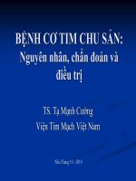 BỆNH cơ TIM CHU sản   nguyên nhân, chẩn đoán và điều trị