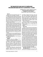 THỰC TRẠNG KIẾN THỨC, HÀNH VI NGUY cơ lây NHIỄM HIV AIDS TRONG NHÓM NGƯỜI NGHIỆN CHÍCH MA túy tại HUYỆN mèo vạc   hà GIANG