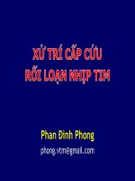 Xử trí cấp cứu rối loạn nhịp tim