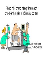 Phục hồi chức năng cho người bệnh sau nhồi máu cơ tim