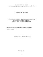 Tóm tắt luận án các phái bộ anh đến việt nam trong bối cảnh xâm nhập của anh vào đông á 