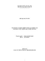 tóm tắt luận án tiến sĩ xây dựng và phát triển năng lực động tại tập đoàn viễn thông quân đội viettel 