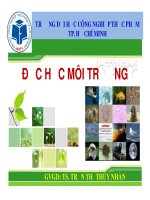 Bài giảng môn độc học môi trường   chương 4  độc học môi trường không khí   sinh học   kim loại nặng (phần 3)   TS  trần thị thúy nhàn