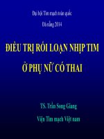ĐIỀU TRỊ rối LOẠN NHỊP TIM ở phụ nữ có thai