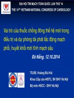 Vai trò của thuốc chống đông thế hệ mới trong điều trị huyết khối mới tĩnh mạch chi và dự phòng tái phát thuyên tắc động mạch phổi