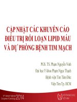 Cập nhật khuyến cáo điều trị rối loạn lipid máu và dự phòng bệnh tim mạch