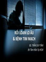 RỐI LOẠN LO âu và BỆNH TIM MẠCH