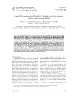 Liquid chromatographic method for simultaneous determination