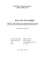 Điều tra thực trạng sử dụng thuốc kháng sinh trong chăn nuôi lợn thịt tại xã chiềng hặc, huyện yên châu, tỉnh sơn la 