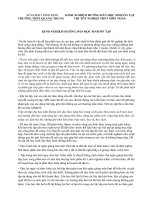 kinh nghiệm hướng dẫn học sinh ôn tập