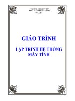 Giáo trình lập trình hệ thống