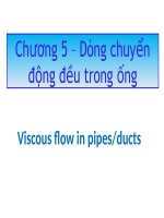 BÀI GIẢNG CƠ HỌC CHẤT LỎNG CHƯƠNG 5