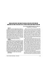 ĐÁNH GIÁ KIẾN THỨC, THỰC HÀNH về làm mẹ AN TOÀN của cô đỡ THÔN bản NGƯỜI dân tộc THIỂU số SAU đào tạo tại 3 TỈNH hà GIANG, NINH THUẬN và KON TUM