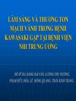 Thương tổn động mạch vành trong bệnh kawasaki tại bệnh viện nhi trung ương