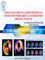 KHẢO sát đặc điểm của xạ HÌNH tƣới máu cơ TIM PHA TĨNH với BIỂU HIỆN của ST ở BỆNH NHÂN NHỒI mái cơ TIM cấp