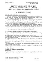 QUY HOẠCH GIAO THÔNG THỊ xã LẠNG sơn  