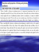 functions and properties of dyeing and printing auxiliaries