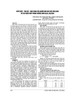 KIẾN THỨC   THÁI độ   THỰC HÀNH của NGƯỜI dân KHU vực PHÍA NAM về các BIỆN PHÁP PHÒNG CHỐNG cúm a h1n1 đại dị