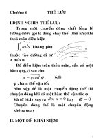 GIÁO ÁN CƠ HỌC CHẤT LỎNG CHƯƠNG 6