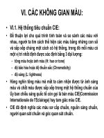 bài giảng về các không gian màu