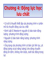 GIÁO TRÌNH CƠ HỌC CHẤT LỎNG CHƯƠNG 4