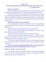 THAM LUẬN CÔNG tác bồi DƯỠNG học SINH GIỎI ở TRƯỜNG THCS LƯƠNG tâm 