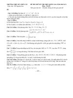 đề thi thử có giải số 03