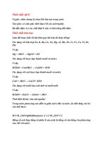 tổng hợp kiến thức về axit