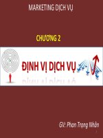 Marketing dịch vụ chương 2   định vị dịch vụ