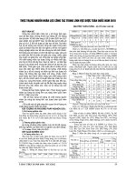 THỰC TRẠNG NGUỒN NHÂN lực CÔNG tác TRONG LĨNH vực dược TOÀN QUỐC năm 2010