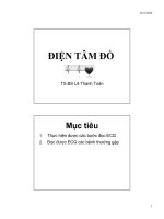 Bài giảng điện tâm đồ   TS BS lê thanh toàn