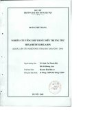 Nghiên cứu tổng hợp thuốc điều trị ung thư hexamethyl melamin