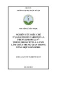 Nghiên cứu điều chế n2  1(s) ethoxycarbonyl  3 phenylpropyl n6 trifluoroacetyl l lysin làm chất trung gian trong tổng hợp lisinopril