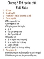 GIÁO TRÌNH CƠ HỌC CHẤT LỎNG CHƯƠNG 2