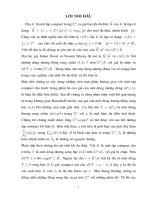 Luận văn thạc sĩ toán học chuyên ngành lý thuyết hàm 
