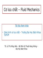 GIÁO TRÌNH CƠ HỌC CHẤT LỎNG CHƯƠNG 1