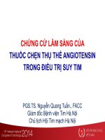 Chứng cứ lâm sàng của thuốc chẹn thụ thể angiotensin trong điều trị suy tim