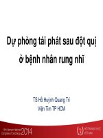 Dự phòng tái phát sau đột quị ở bệnh nhân rung nhĩ