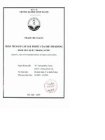 Phân tích cơ cấu giá thuốc của một số kháng sinh sản xuất trong nước